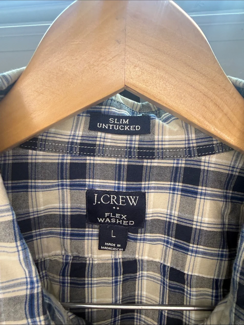 J. Crew lightweight plaid